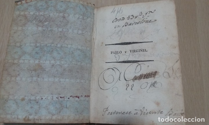 Libros antiguos: Pablo y Virginia.1798. - Foto 2