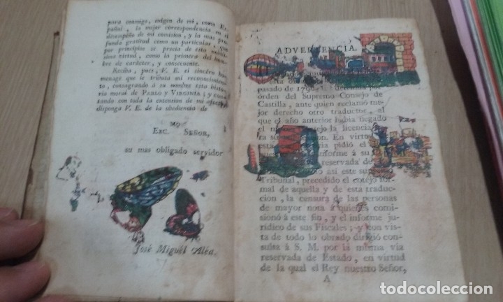 Libros antiguos: Pablo y Virginia.1798. - Foto 8