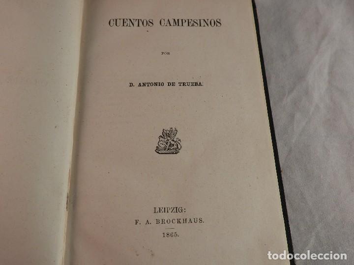 Libros antiguos: CUENTOS CAMPESINOS POR D. ANTONIO DE TRUEBA - Foto 4