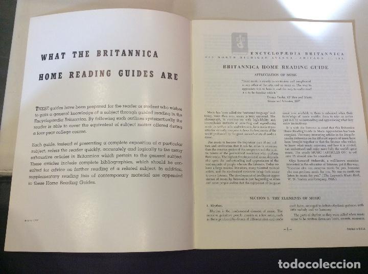 Libros antiguos: Appreciation of music - Foto 2