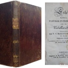 Libros antiguos: ESTELA : NOVELA PASTORAL EN PROSA Y VERSO / POR EL CABALLERO FLORIAN. BARCELONA : MANUEL SAURI, 1828