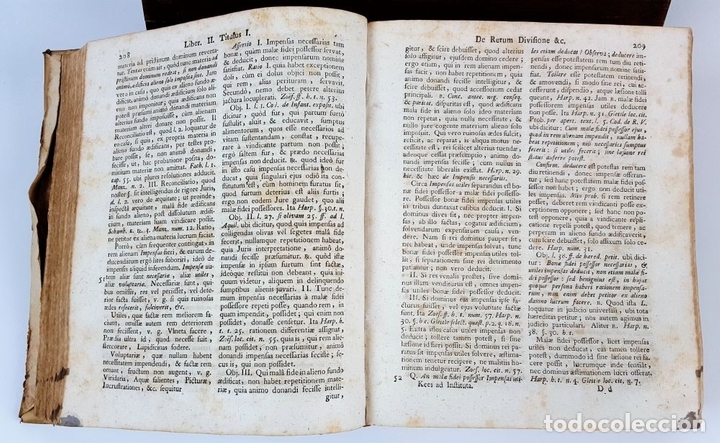 Libros antiguos: COMMENTARIUS AD D JUSTINIANI. JOAN GEORGIO KEES. 1769. - Foto 5