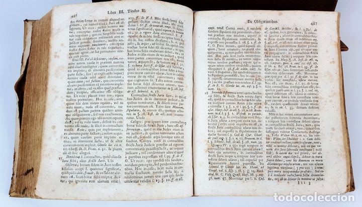 Libros antiguos: COMMENTARIUS AD D JUSTINIANI. JOAN GEORGIO KEES. 1769. - Foto 6