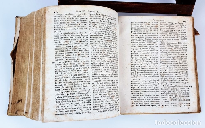Libros antiguos: COMMENTARIUS AD D JUSTINIANI. JOAN GEORGIO KEES. 1769. - Foto 7