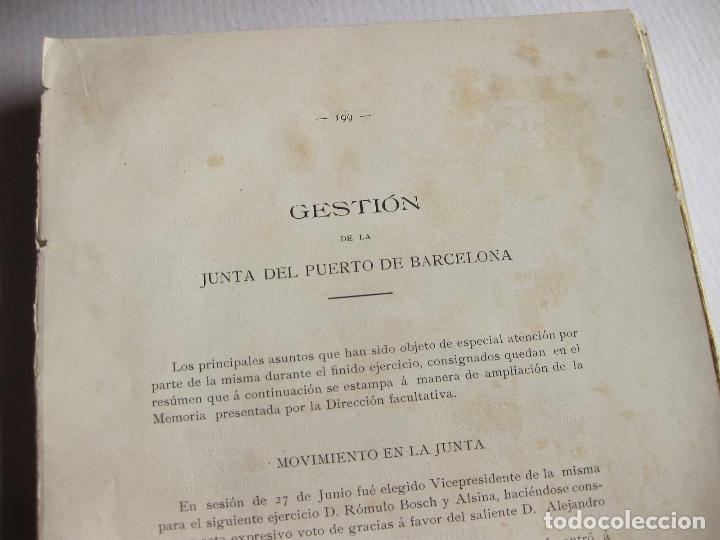 Libros antiguos: GESTI&Oacute;N DE LA JUNTA DEL PUERTO DE BARCELONA - Foto 1