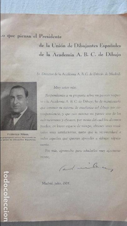 Libros antiguos: ACADEMIA ABC.PLAN Y PROGRAMA ENSE&Ntilde;ANZA PRACTICA DIBUJO CORRESPONDENCIA.MADRID 1935 - Foto 2