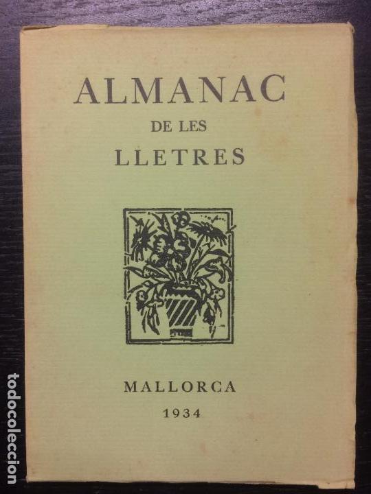 Libros antiguos: ALMANAC DE LES LLETRES, MALLORCA, 1934 - Foto 1