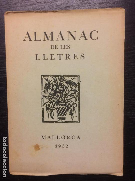 Libros antiguos: ALMANAC DE LES LLETRES, MALLORCA, 1932 - Foto 1