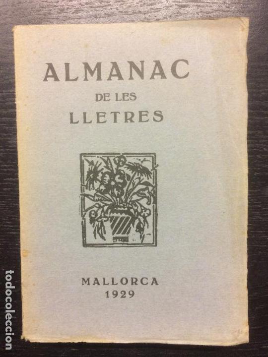 Libros antiguos: ALMANAC DE LES LLETRES, MALLORCA, 1929 - Foto 1