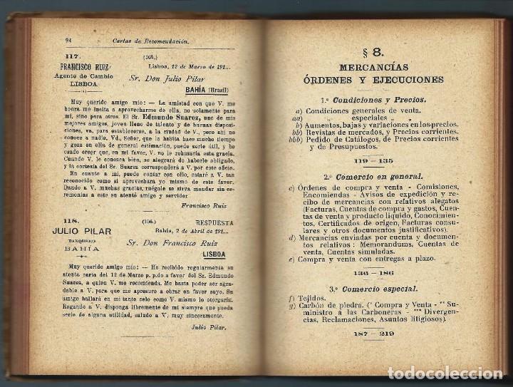Libros antiguos: Correspondencia Comercial Espa&ntilde;ola - Foto 3