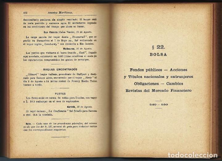 Libros antiguos: Correspondencia Comercial Espa&ntilde;ola - Foto 5