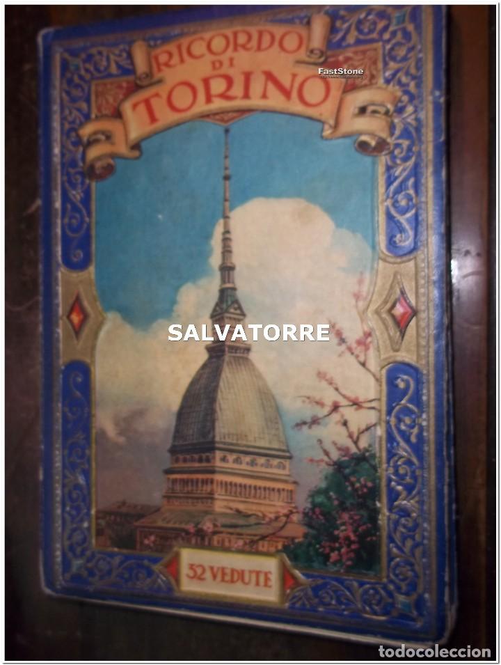 Libros antiguos: RICORDO DI TORINO.32 POSTALES, VEDUTE.ESTUPENDO ESTADO
