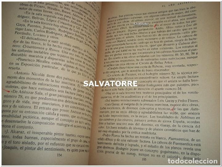 Libros antiguos: JOSE FRANCES. EL A&Ntilde;O ARTISTICO 1921. - Foto 6