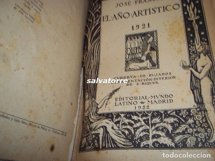 Libros antiguos: JOSE FRANCES. EL A&Ntilde;O ARTISTICO 1921. - Foto 19