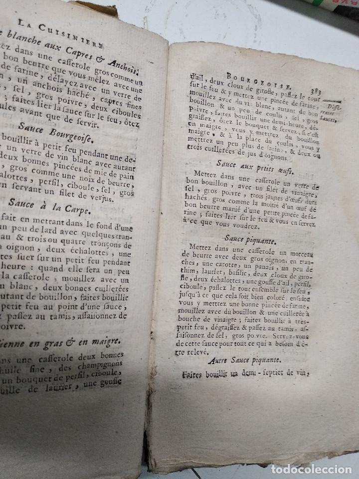 Libros antiguos: La cuisiniere Bourgeoise 1769 - Foto 7