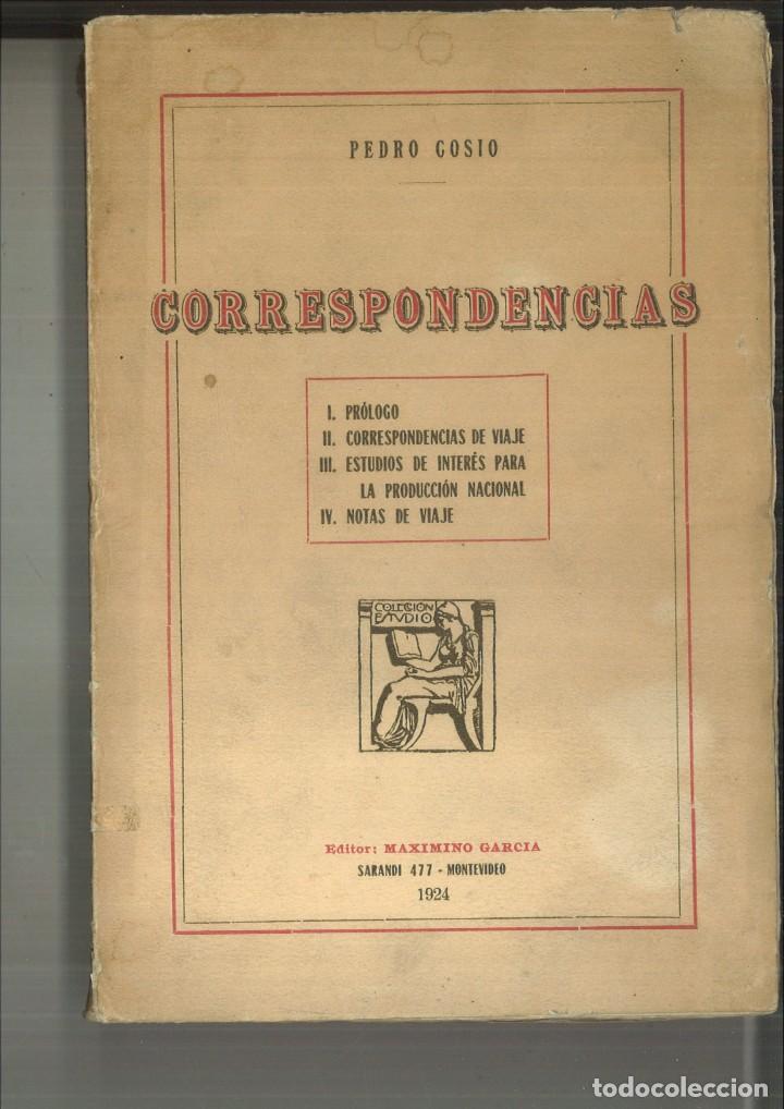 Libros antiguos: CORRESPONDENCIAS. Pedro Cosio - Foto 1