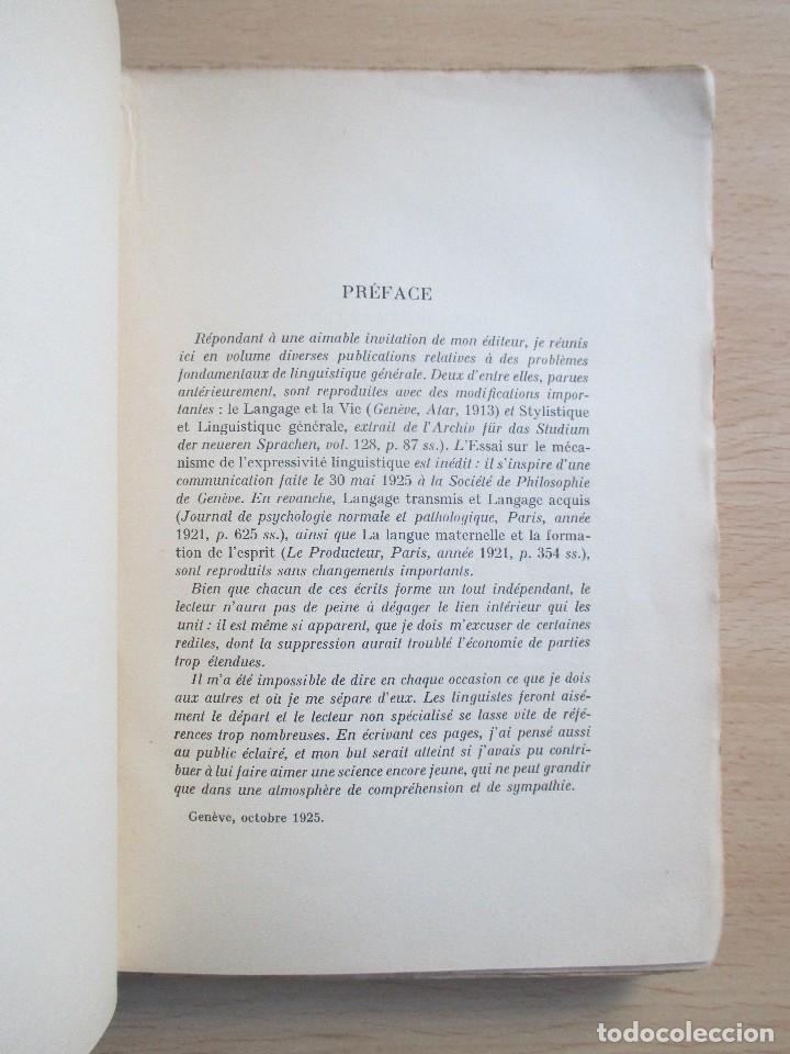 Libros antiguos: Le langage et la vie, de Charles Bally - Foto 5