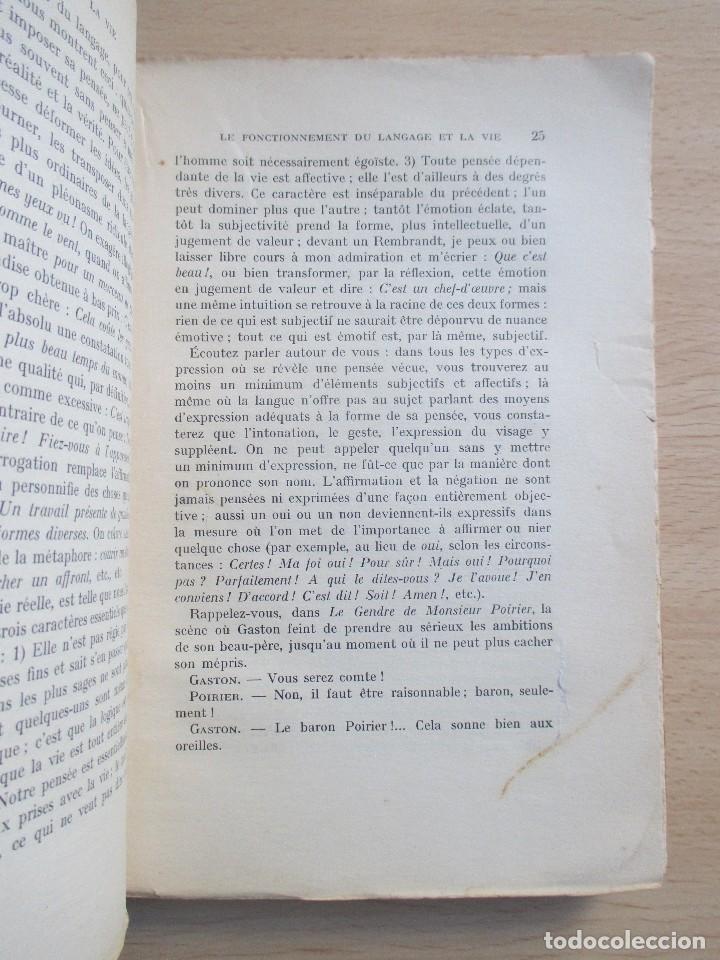 Libros antiguos: Le langage et la vie, de Charles Bally - Foto 7