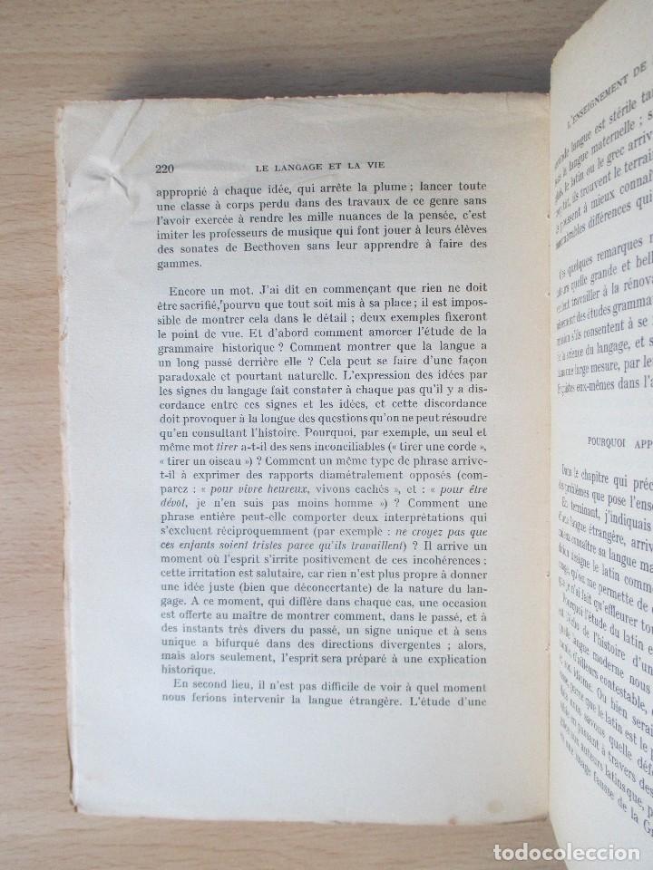 Libros antiguos: Le langage et la vie, de Charles Bally - Foto 12