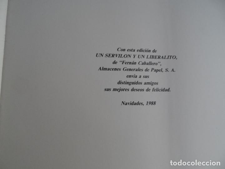 Libros antiguos: UN SERVILON Y UN LIBERALITO - Foto 2