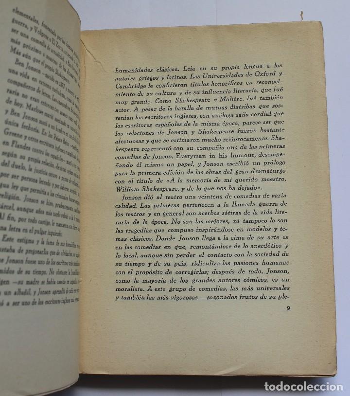 Libros antiguos: VOLPONE O EL ZORRO .-BEN JONSON- 1929 - Foto 3