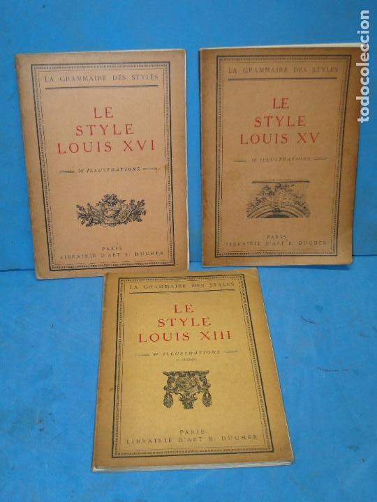 Libri antichi: LOTE DE 3LIBROS.LA GRAMMAIRE DES STYLES SOUS LA DIRECTION DE MARTIN HENRY. (VER DESCRIPCI&Oacute;N)