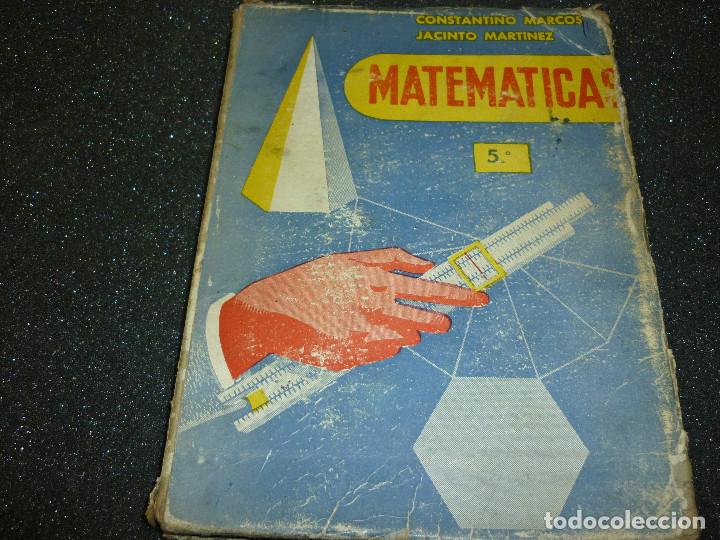 Libros antiguos: MATEMATICAS, QUINTO CURSO- 1959 - Foto 1