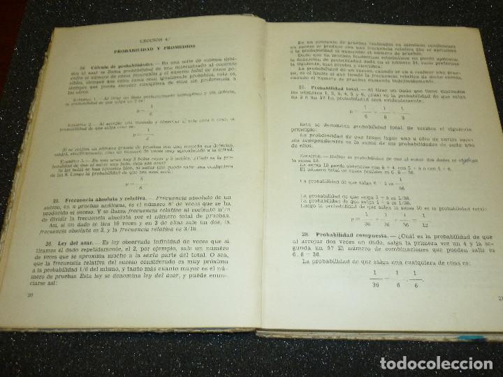 Libros antiguos: MATEMATICAS, QUINTO CURSO- 1959 - Foto 3