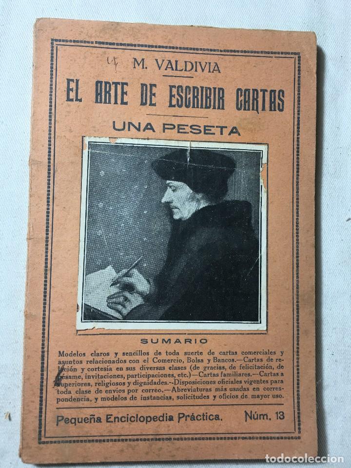 Libros antiguos: ANTIGUO LIBRO LIBRETO EL ARTE DE ESCRIBIR CARTAS - Foto 1