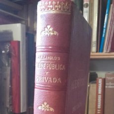Libros antiguos: LANGLOIS: HIGIENE PUBLICA Y PRIVADA, (BARCELONA, SALVAT Y CIA. AÑO 1902).. Lote 124311203
