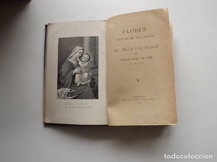 Libros antiguos: 1904, Flores que no se marchitan - Foto 2