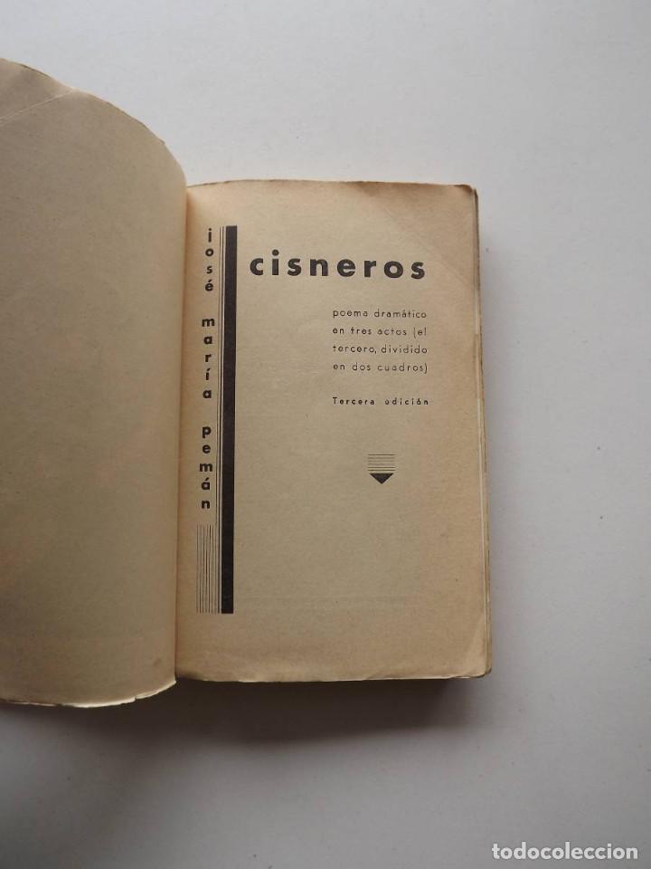 Libros antiguos: 1934, Cisneros, Jos&eacute; M&ordf; Pem&aacute;n - Foto 2