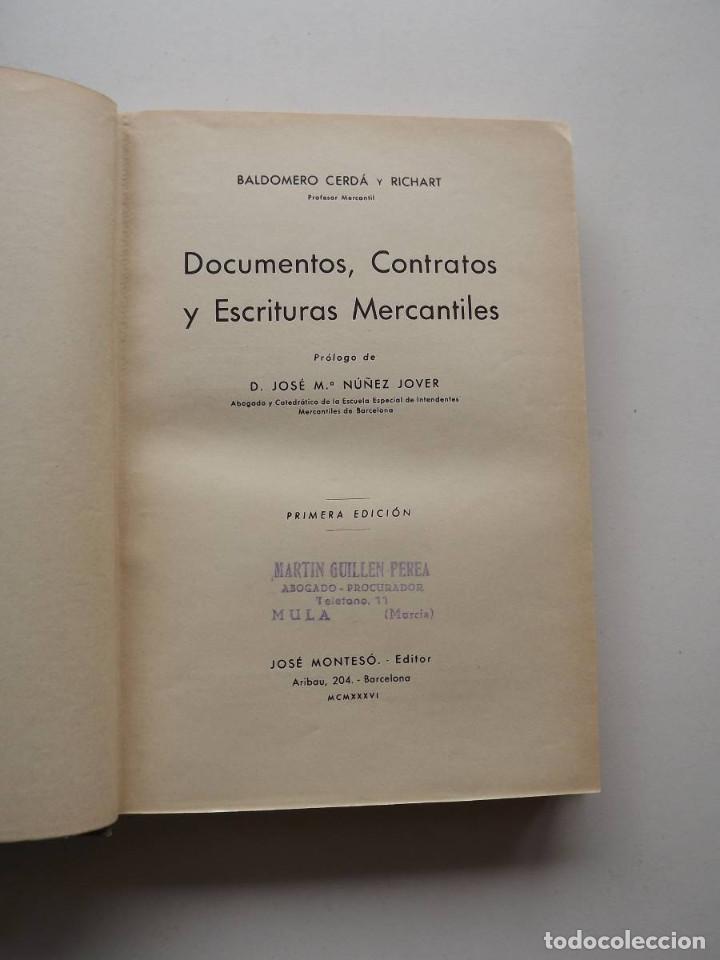 Libros antiguos: 1936, Documentos, Contratos y Escrituras Mercantiles - Foto 2