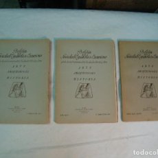 Libros antiguos: BOLETÍN DE LA SOCIEDAD ESPAÑOLA DE EXCURSIONES. AÑO 1936 (3 EJEMPLARES). Lote 125173847