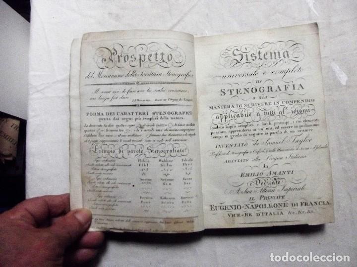 Libros antiguos: SISTEMA UNIVERSALE E COMPLETO DI STENOGRAFIA - Foto 1