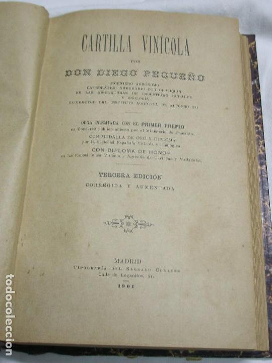 Libros antiguos: 1901. CARTILLA VIN&Iacute;COLA - Foto 1