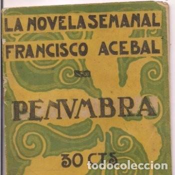 Libros antiguos: Penumbra de Francisco Acebal - Foto 1