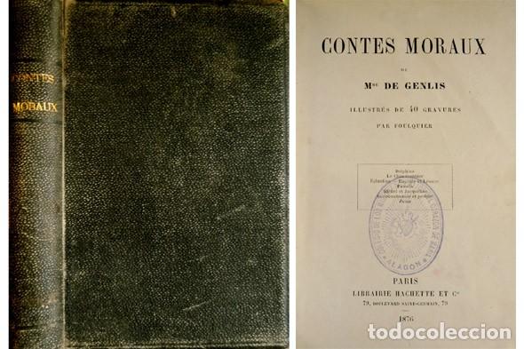 Libros antiguos: GENLIS, Comtesse de.  Contes Moraux. 1876. - Foto 1