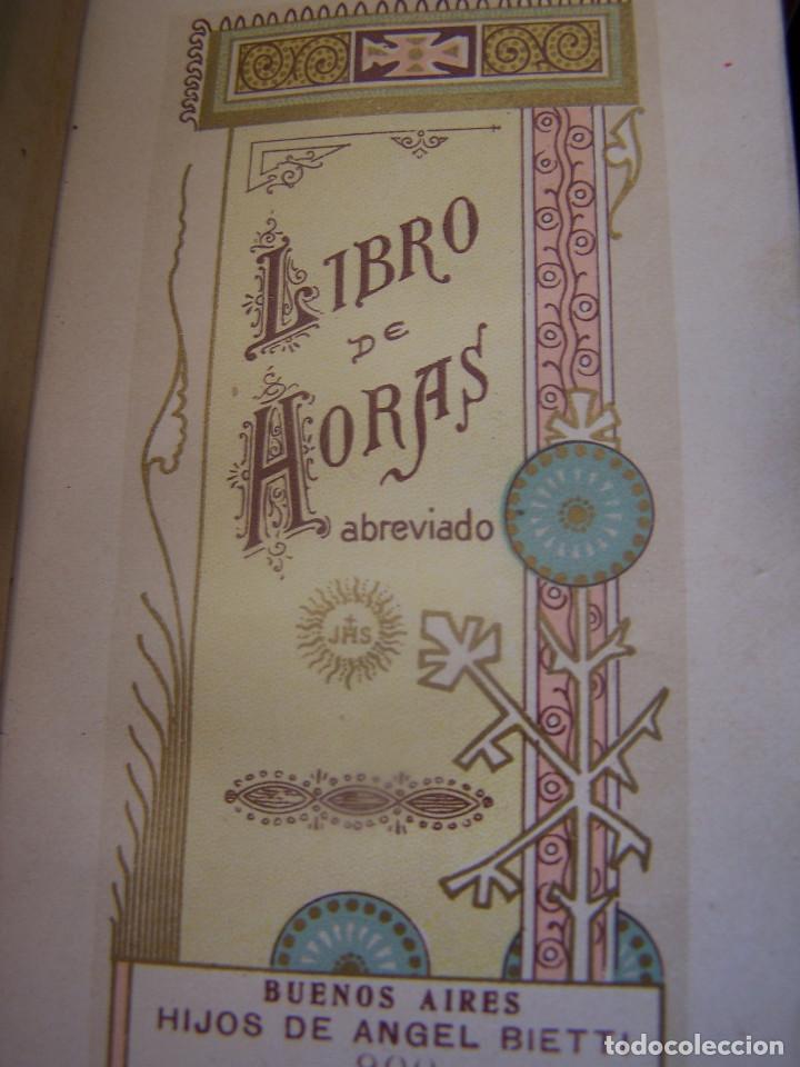 Libros antiguos: Libro de Primera Comuni&oacute;n. Tapas en pergamino barnizado. 1930. - Foto 8