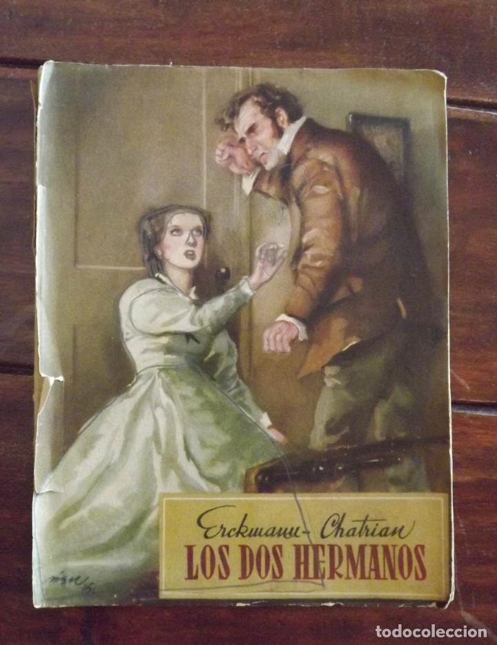 Libros antiguos: Los dos hermanos, Erckmann-Chatrian - Foto 1