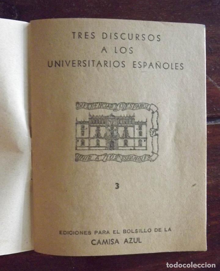 Libros antiguos: Tres discursos a los universitarios espa&ntilde;oles - Foto 2