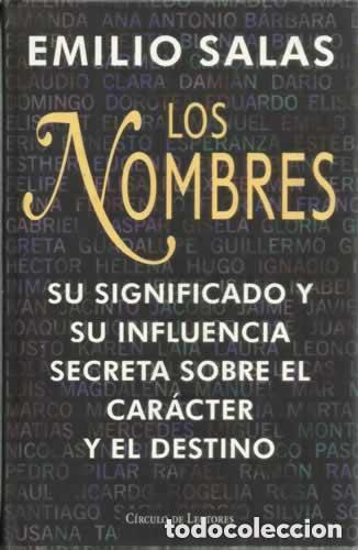 Libros antiguos: EMILIO SALAS LOS NOMBRES - Foto 1