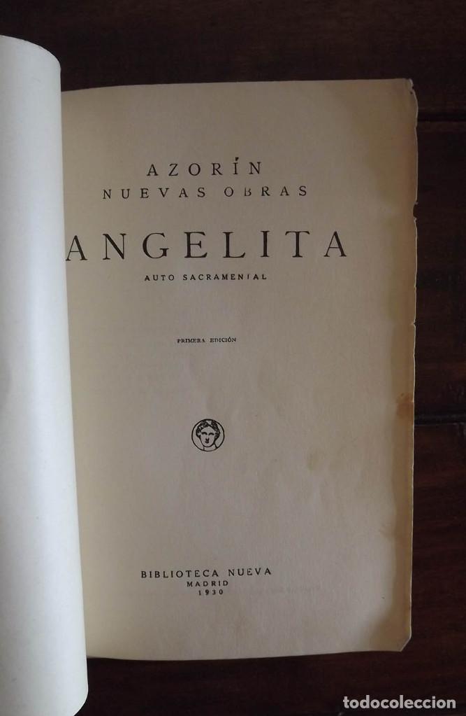 Libros antiguos: 1930, Angelita, Azor&iacute;n - Foto 3