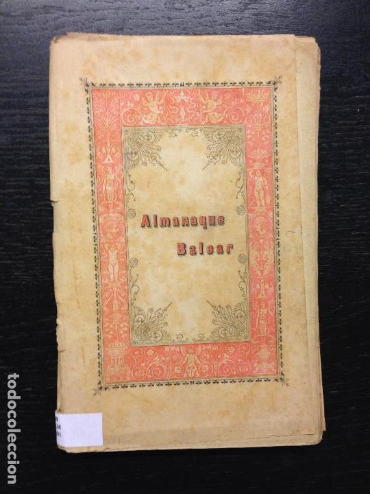 Libros antiguos: ALMANAQUE BALEAR 1891 - Foto 1