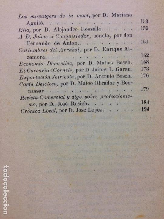 Libros antiguos: ALMANAQUE BALEAR 1891 - Foto 4