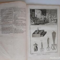 Libros antiguos: 1751 DIDEROT D'ALEMBERT L'ENCYCLOPÉDIE TAILLEUR D'HABITS ET TAILLEUR DE CORPS SASTRE 24 LÁMINAS