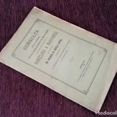 Libros antiguos: CONSULTA, EMPLAZAMIENTO, ESTACION DE FERRO-CARRIL DE BARCELONA A MARTORELL 1871. Lote 126777407