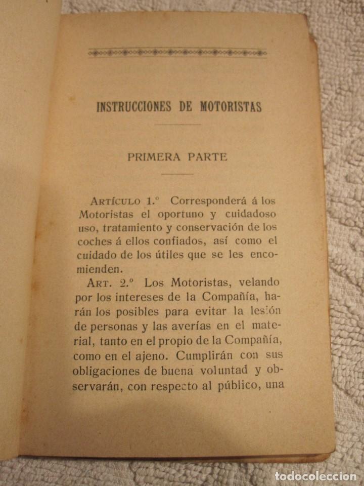 Libros antiguos: MANUAL MOTORISTA TRANVIA SANTANDER 1908. - Foto 5