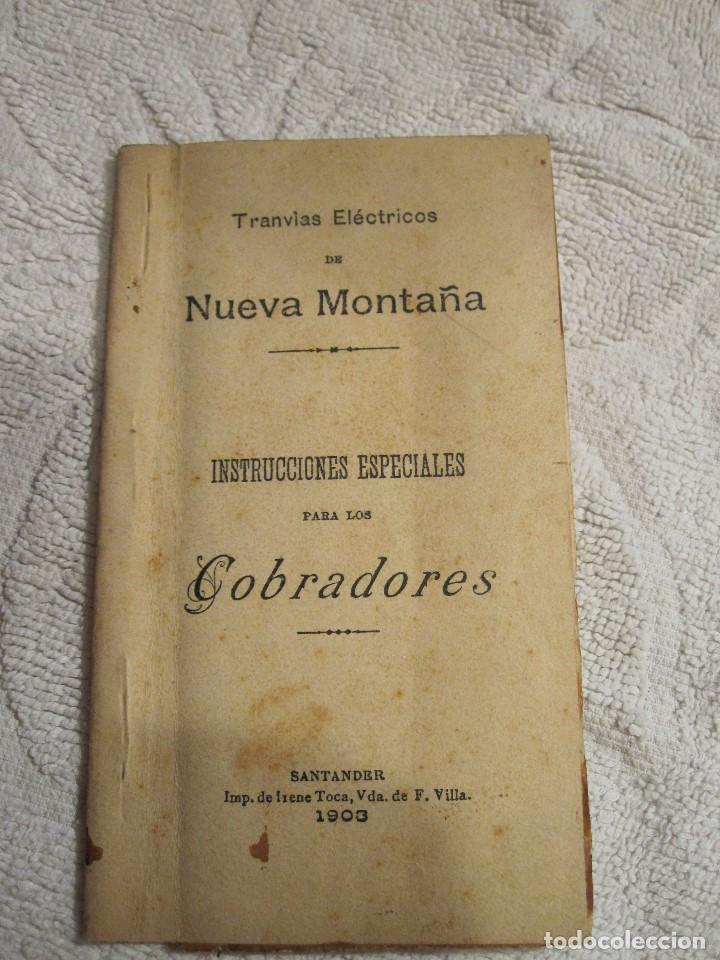 Libros antiguos: COBRADORES TRANVIA SANTANDER, A&Ntilde;O 1908. - Foto 1