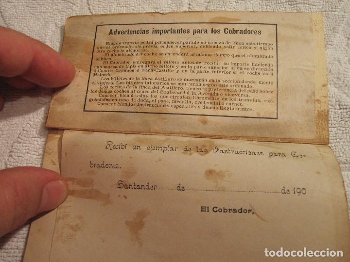 Libros antiguos: COBRADORES TRANVIA SANTANDER, A&Ntilde;O 1908. - Foto 2